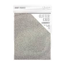 Tonic Craft Perfect Glitter Card Pantalla plateada 8.5 x 11